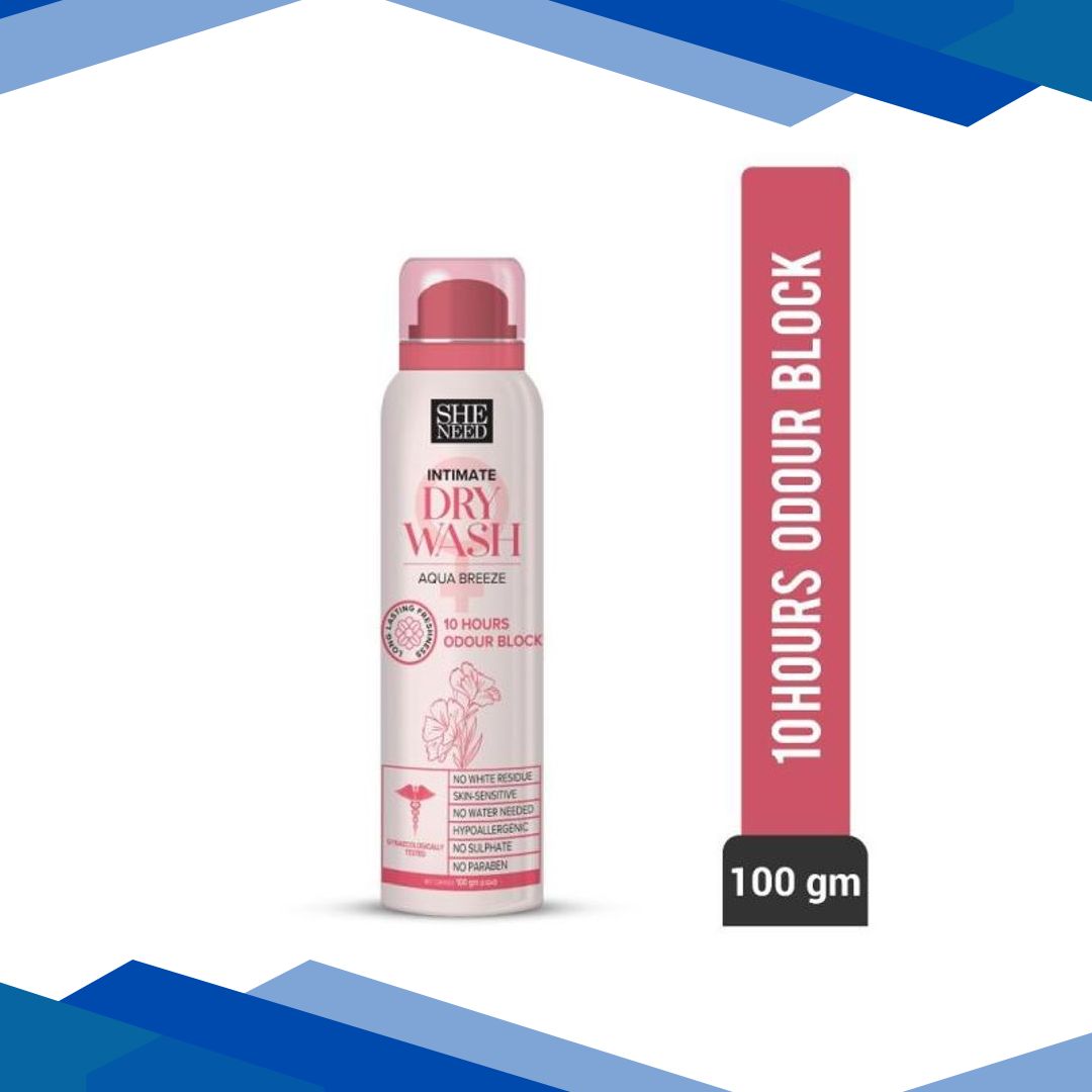 SheNeed Feminine Intimate Dry Wash Deodorant 100 gm