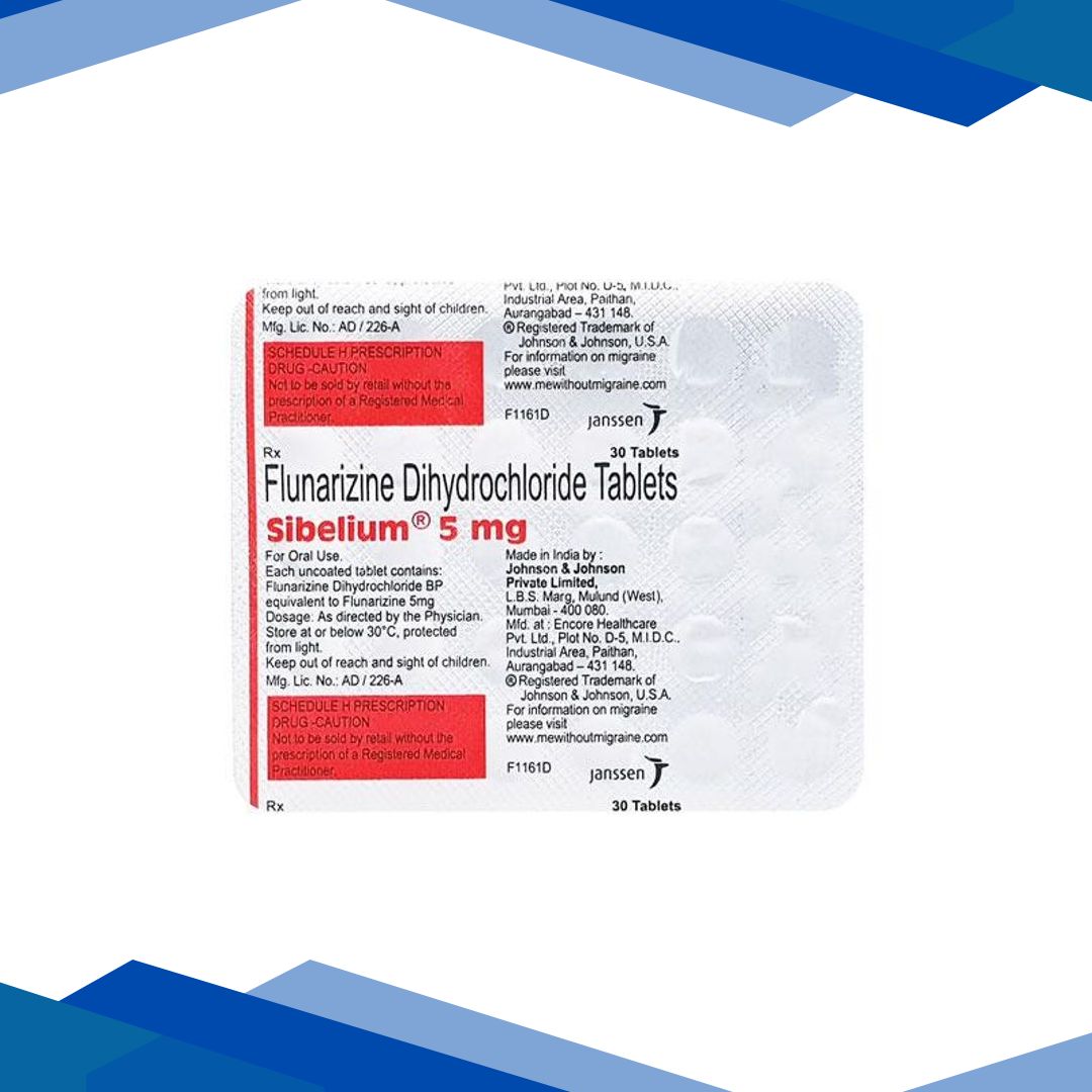 Sibelium 5mg Tablet 30’S