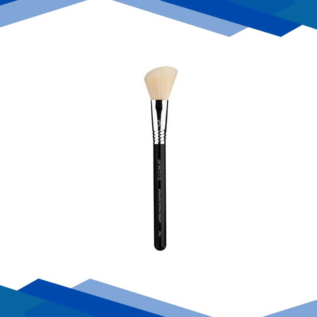 Sigma Beauty F40 Large Angled Contour Brush – Black/Chrome 1’s