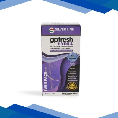 Silver Line gpFresh Hydra pH Balanced Contact Lenses Solution (Pack of 2 x 120 ml)