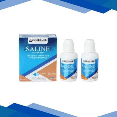 Silver Line Pro Saline Max Scleral Lens Solution (Pack of 2 x 60 ml)