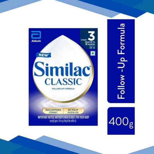 Similac Classic Follow-Up Formula Stage 3 Powder (12 to 18 months) Refill Pack 400 g