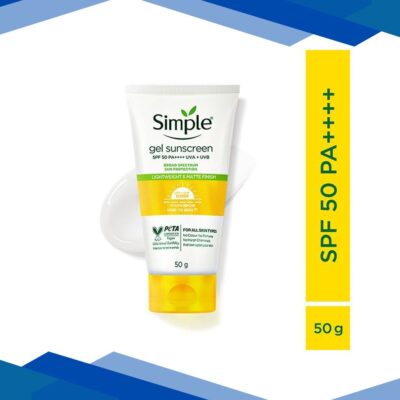 Simple Kind To Skin Gel Sunscreen SPF 50 PA++++ 50 gm