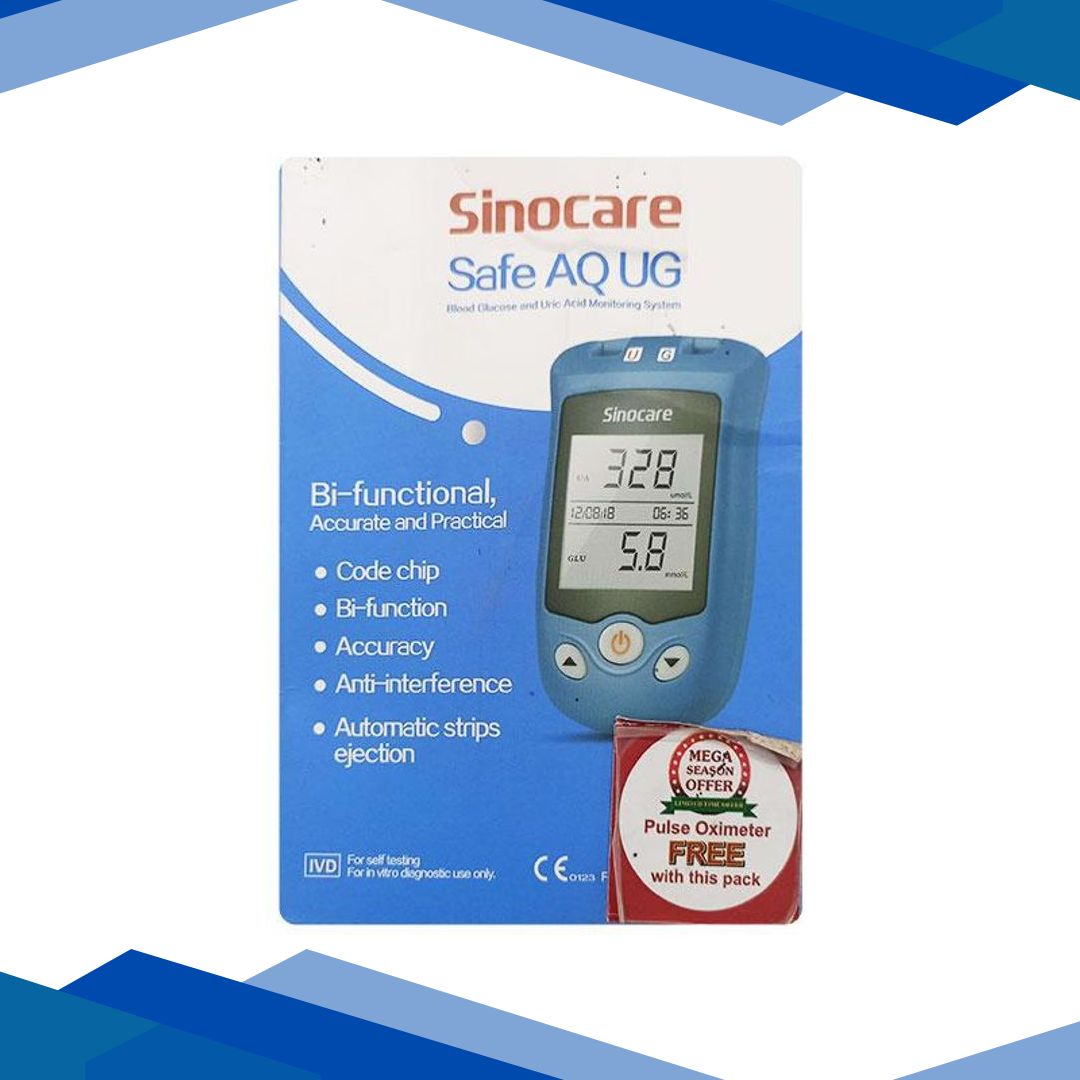 Sinocare Safe AQ UG Blood Glucose and Uric Acid Monitoring System 1’s