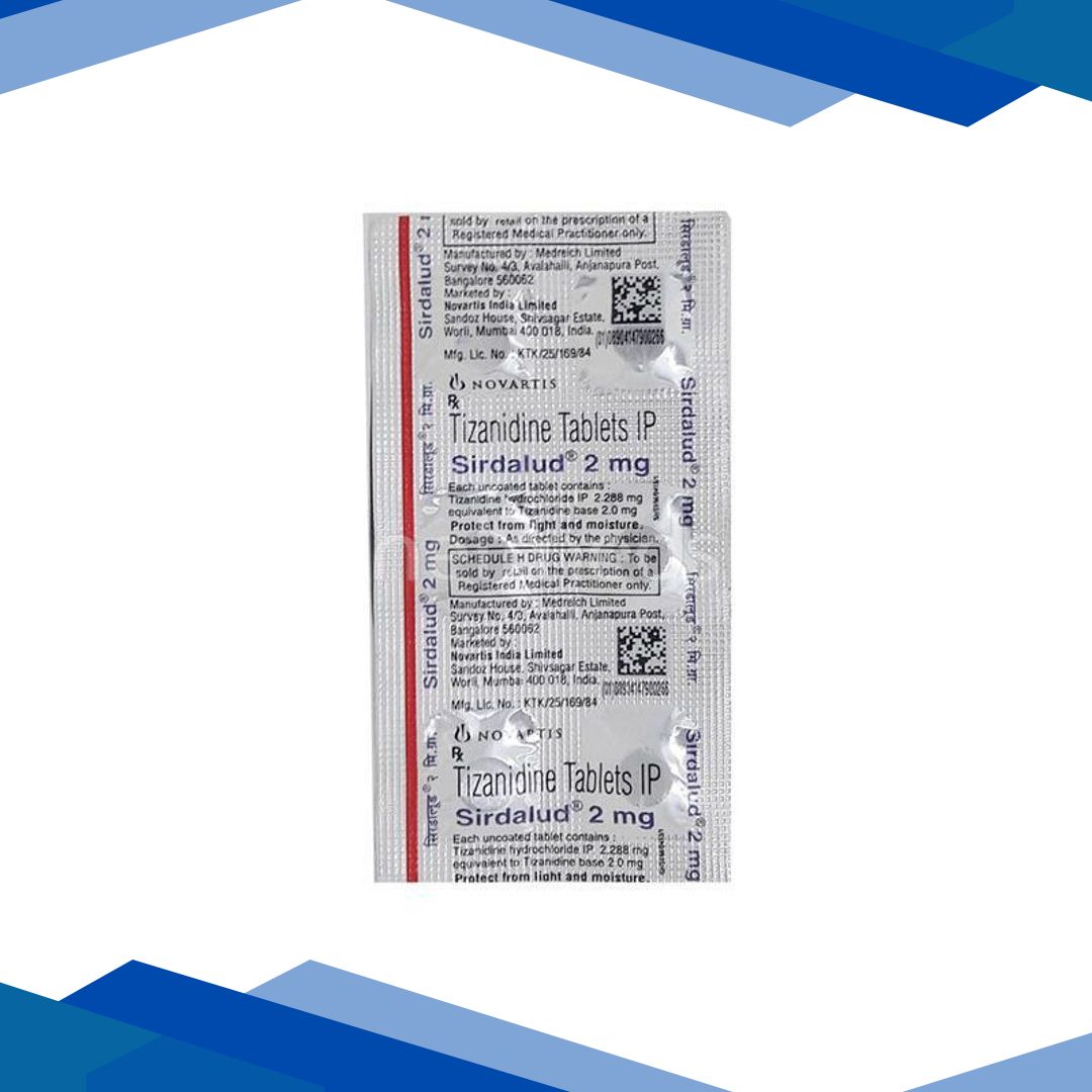 Sirdalud 2mg Tablet 6’S