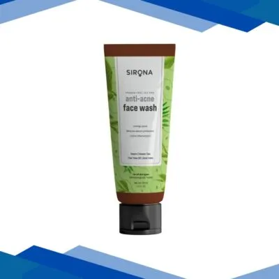 Sirona Anti Acne Face Wash with Neem & Green Tea Tree Oil & Aloevera 125 ml