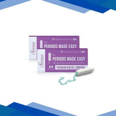 Sirona FDA Approved Premium Digital Tampon – Medium Flow (Pack of 2 x 20’s)