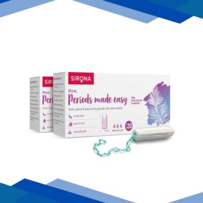 Sirona FDA Non Applicator Tampons – Regular Flow ( Pack of 2 x 20’s)