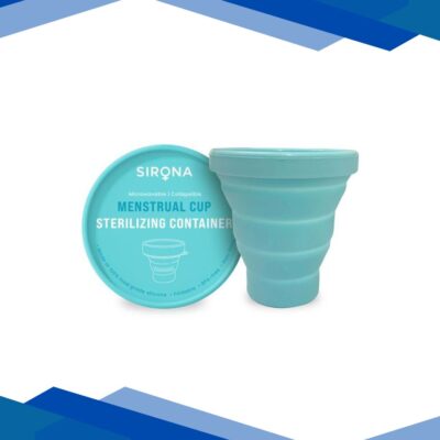 Sirona Microwable & Collapsible Menstrual Cup Sterilizing Container