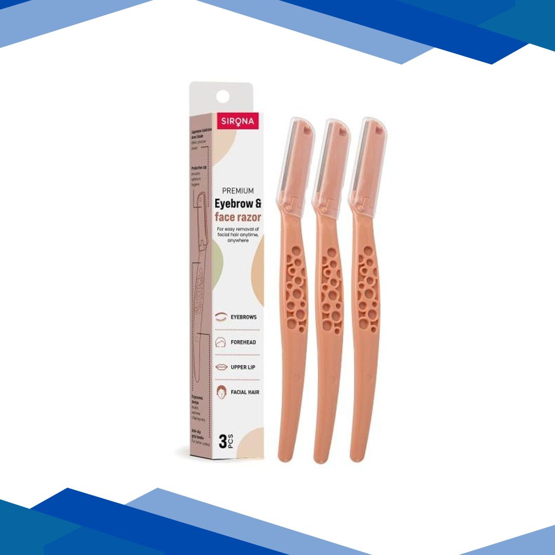 Sirona Premium Eyebrow & Face Razor 3’s