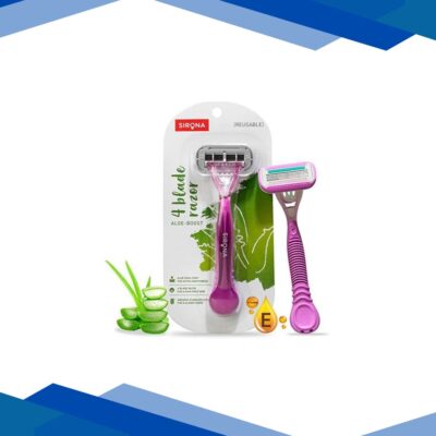 Sirona Reusable 4 Blade Razor – Aloe Boost 1’s