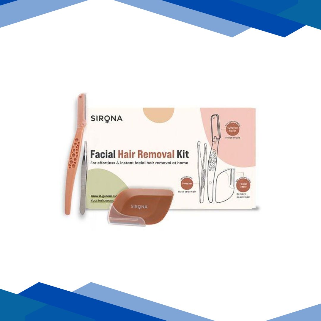 Sirona Reusable Facial Hair Removal Kit (Pack of 3) 1’s