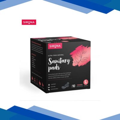 Sirona Super Soft Black Sanitary Pad (Large) 10’s