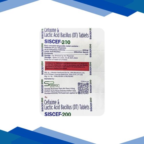 SISCEF 200 Tablet 10’s