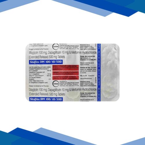 SITABITE DM 100/10/500 Tablet 10’s