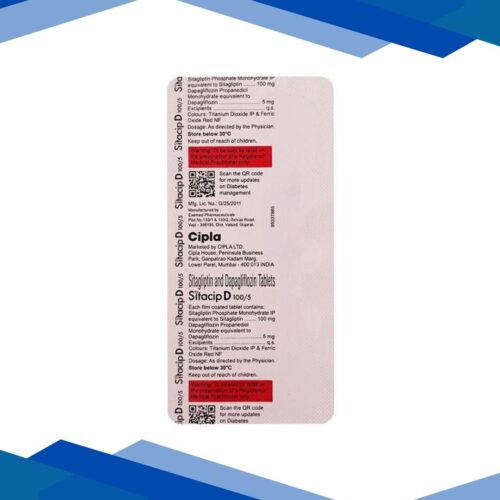SITACIP D 100/5 Tablet 10’s
