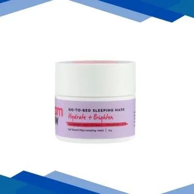 Sixam Glow Go-To-Bed Sleeping Mask, Gel Based Brightening Mask with Hyaluronic Acid 50 gm