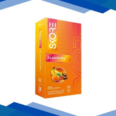 Skore 1500+ Raised Dots Condoms – Assorted Flavour 20’s