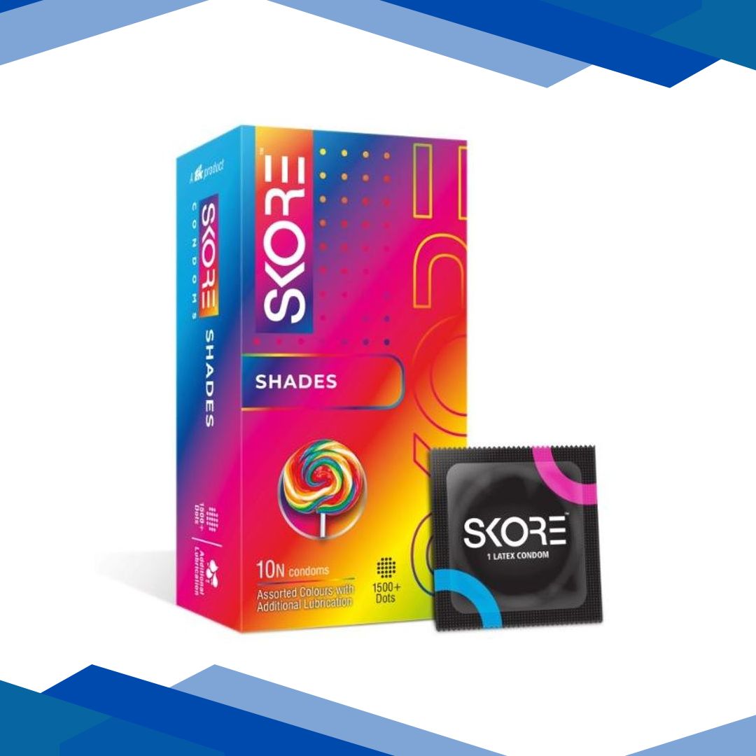 Skore 1500+ Raised Dots Condoms – Shades 10’s