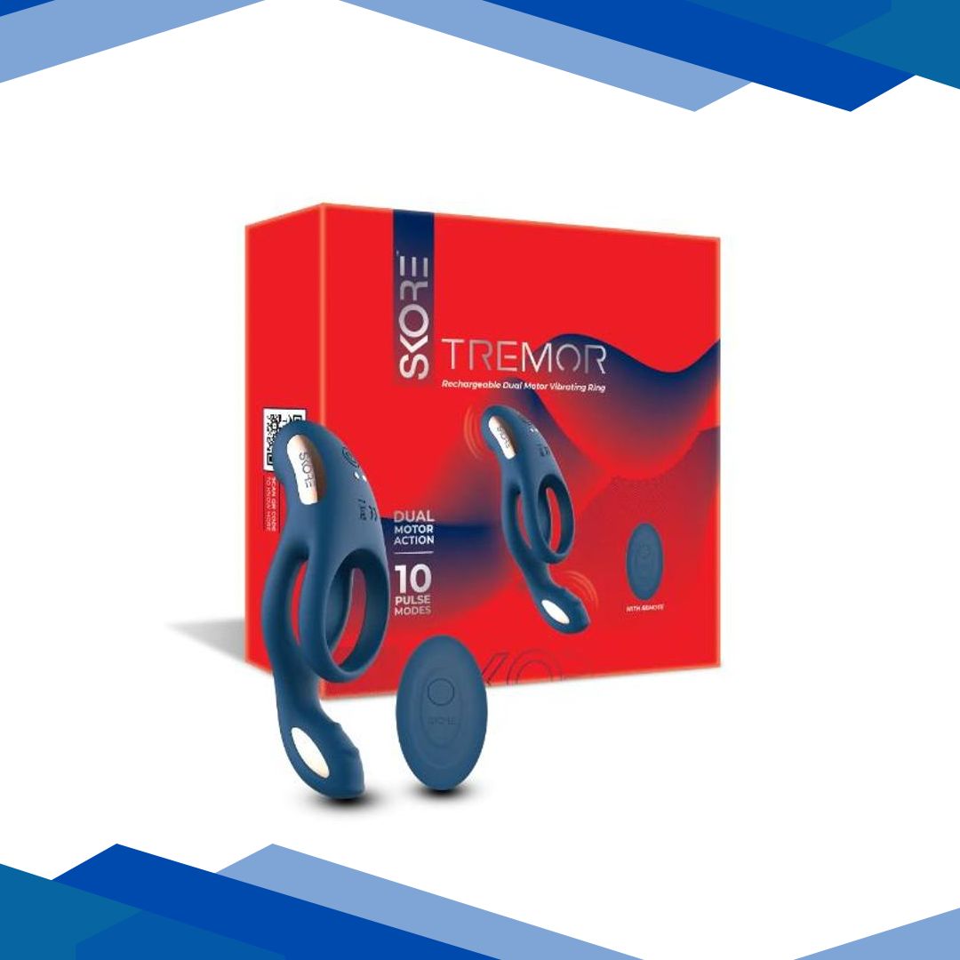 Skore Tremor Rechargeable Dual Motor Vibrating Ring 1’s