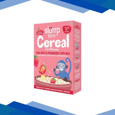 Slurrp Farm Cereal For Little Ones – Ragi, Rice and Strawberry with Milk 200 gm