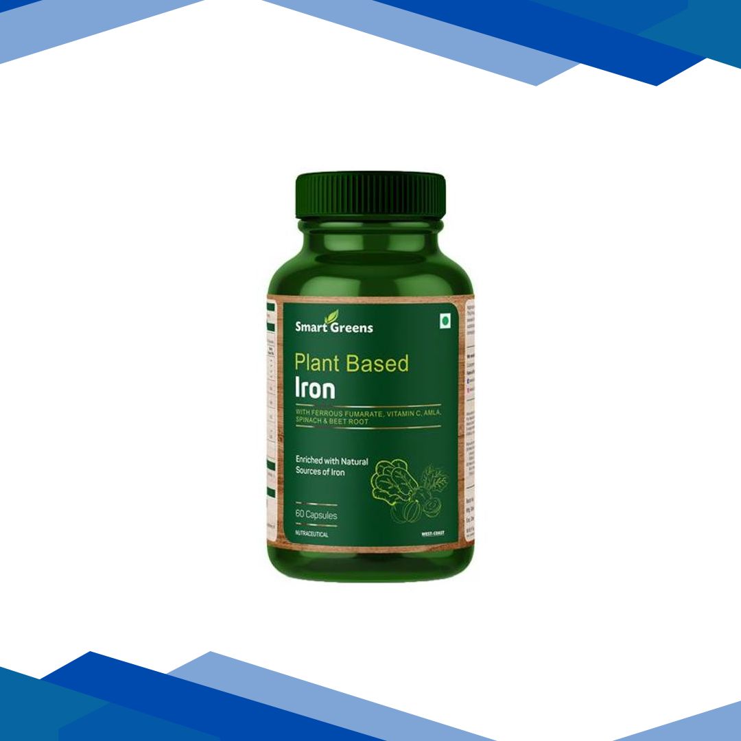 Smart Greens Plant Based Iron Capsule 60’s