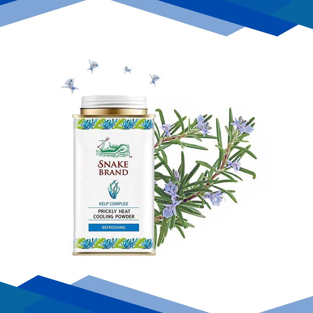 SNAKE BRAND PRICKLY HEAT COOLING POWDER REFRESHING 140 gm