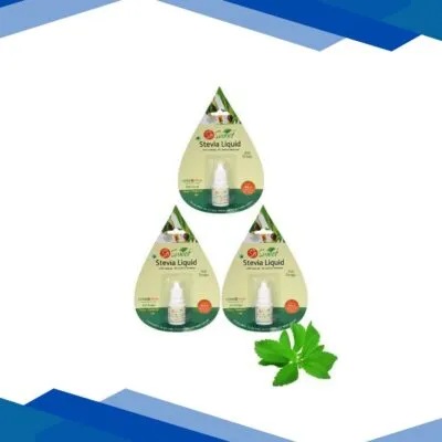 So Sweet 100% Natural Sugarfree Sweetener Stevia Liquid (Pack of 3) 300 Drops 15 ml