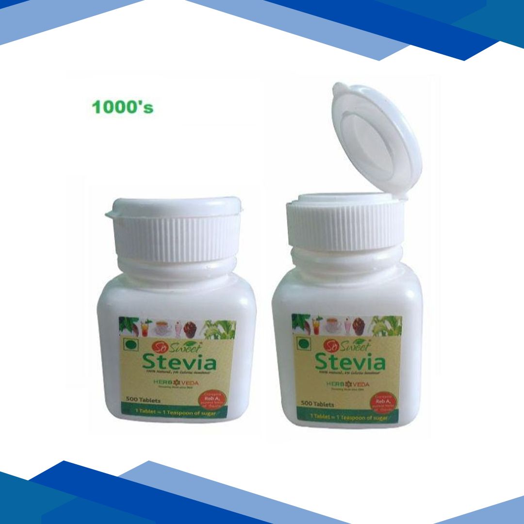 So Sweet 100% Natural Sugarfree Sweetener Stevia Tablets 1000’s