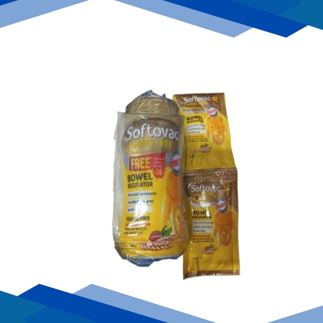Softovac SF Sugar Free Powder 100 gm with Free Softovac Sachet (2 x 5 gm)
