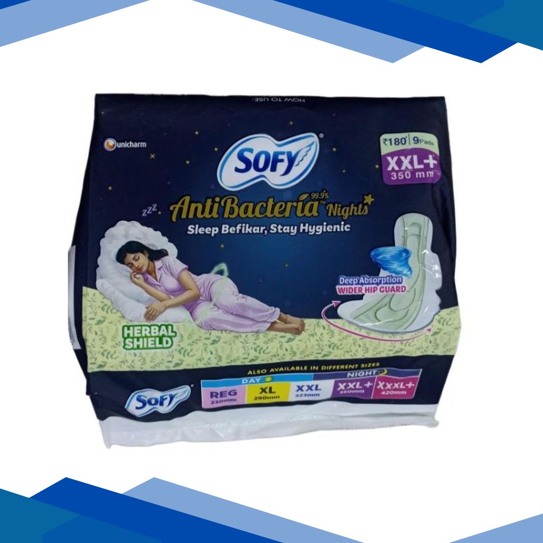Sofy Anti Bacteria Nights (XXL+) 9’s