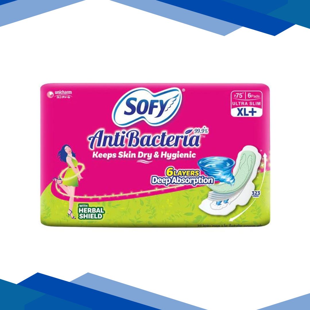 Sofy Antibacteria Ultra Slim Pads (XL+) 6’s
