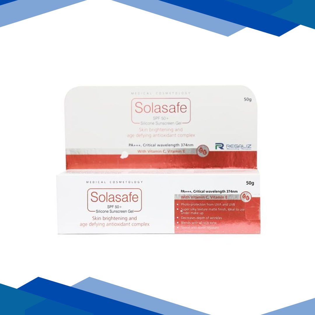 SOLASAFE SPF 50+ SUNSCREEN Gel(Topical) 50gm