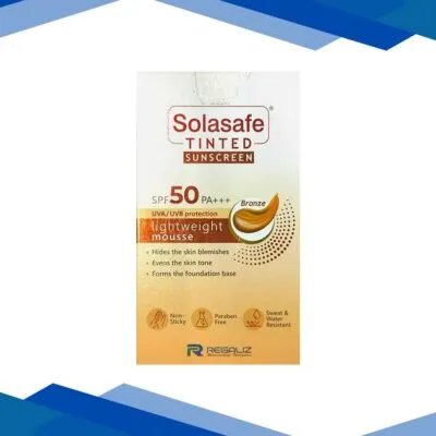 SOLASAFE TINTED BRONZE SPF 50 PA +++ UVA/UVB LIGHT WEIGHT MOUSSE Sunscreen 40g