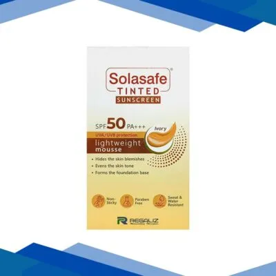 SOLASAFE TINTED IVORY SPF 50 PA +++ UVA/UVB LIGHT WEIGHT MOUSSE Sunscreen 40g