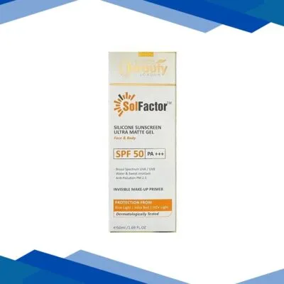 SOLFACTOR SPF 50 PA+++ SILICONE SUNSCREEN ULTRA MATTE Gel 50ml