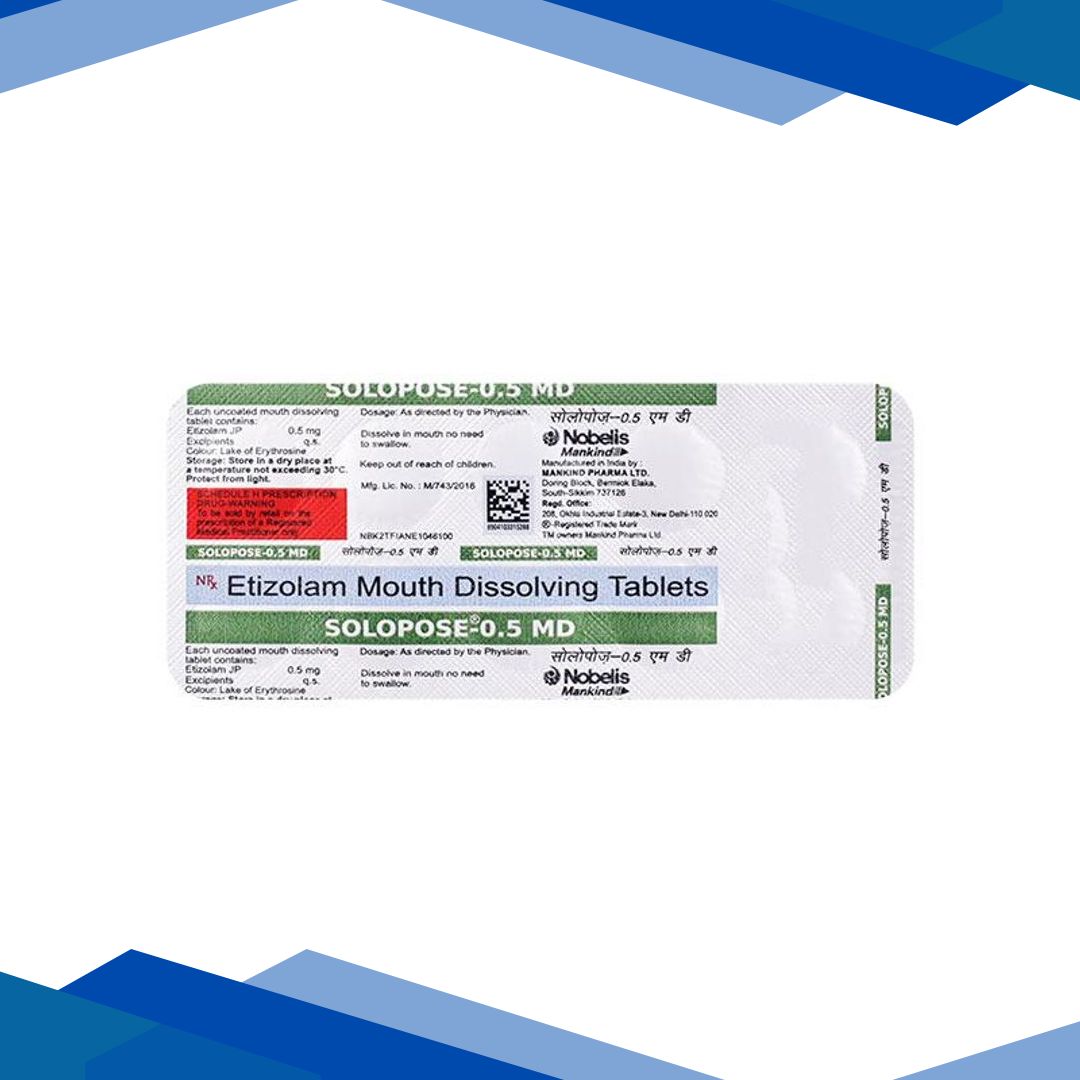 Solopose MD 0.5mg Tablet 10’S