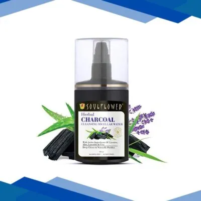 Soulflower Herbal Charcoal Micellar Cleansing Water 120 ml