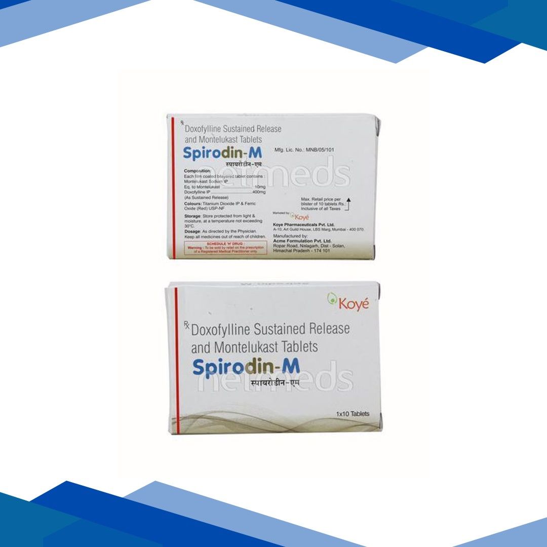Spirodin M Tablet 10’S