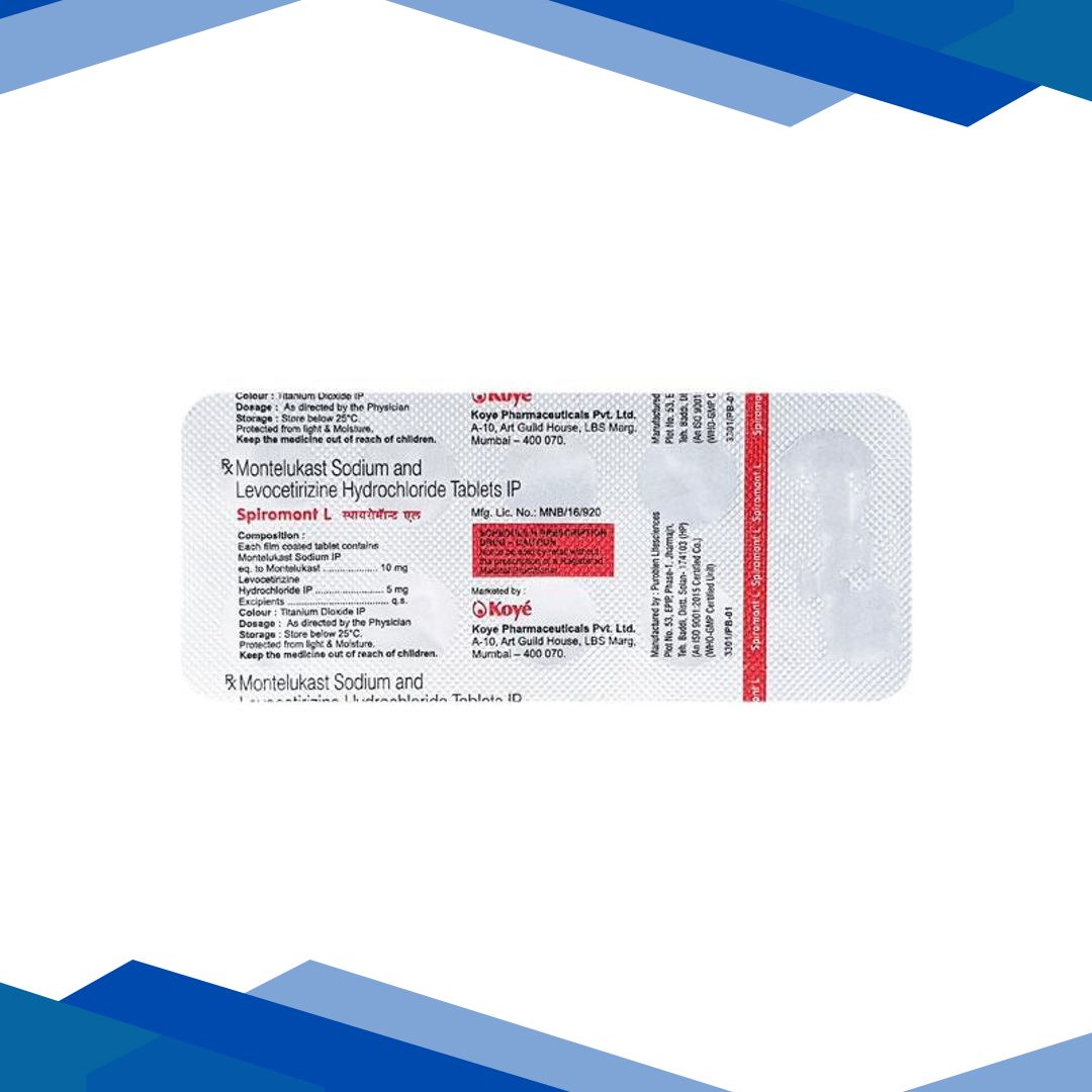 Spiromont L 10/5mg Tablet 10’S