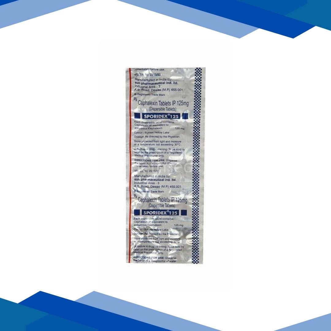 SPORIDEX 125mg Dispersible Tablet 10’s