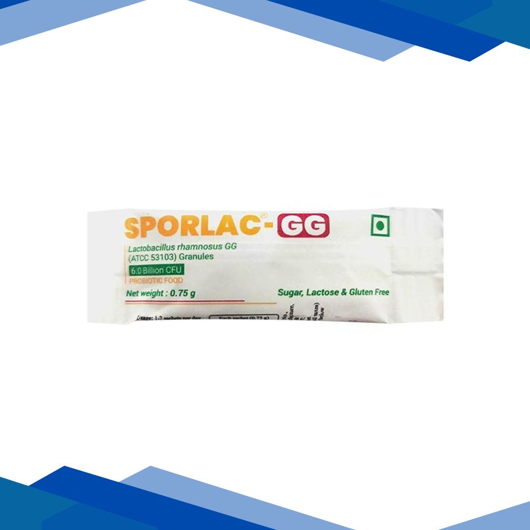 SPORLAC GG SUGAR,LACTOSE & GLUTEN FREE Granules 0.75g