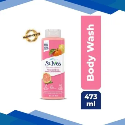 St. Ives Exfoliating Body Wash – Pink Lemon & Mandarin Orange extracts 473 ml