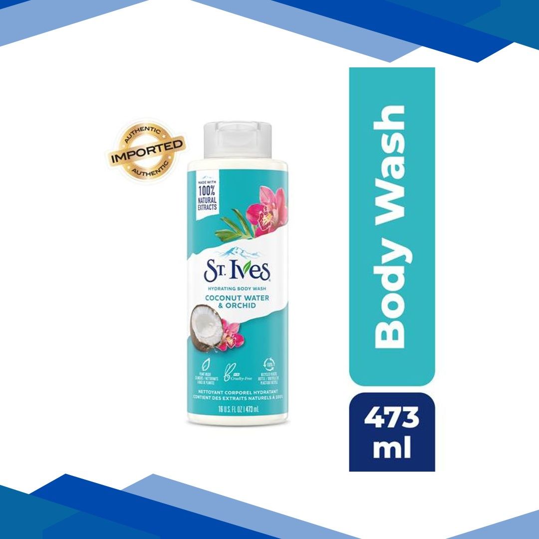 St. Ives Hydrating Body Wash – Coconut Water & Orchid 473 ml