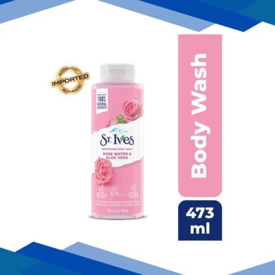 St. Ives Refreshing Rose Water & Aloe Vera Body Wash 473 ml