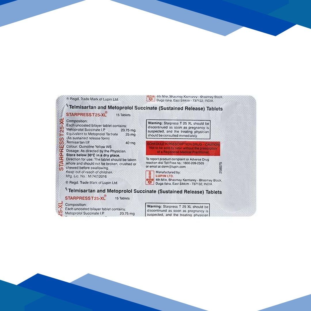STARPRESS T XL 25mg Tablet 15’s