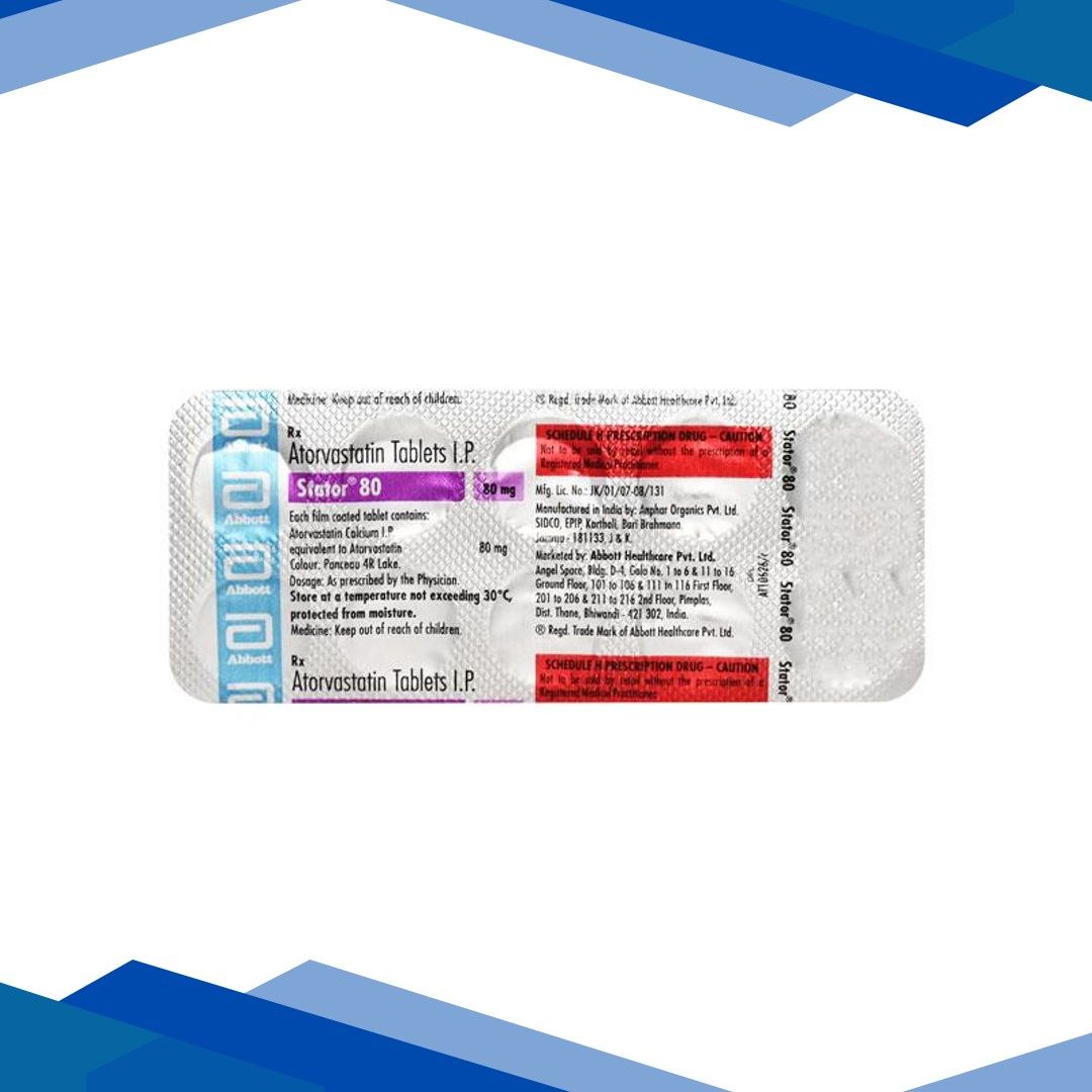 Stator 80mg Tablet 10’S