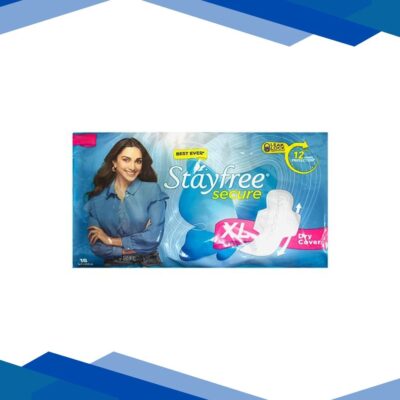 Stayfree Secure Dry Cover Sanitary Pads (XL) 18’s
