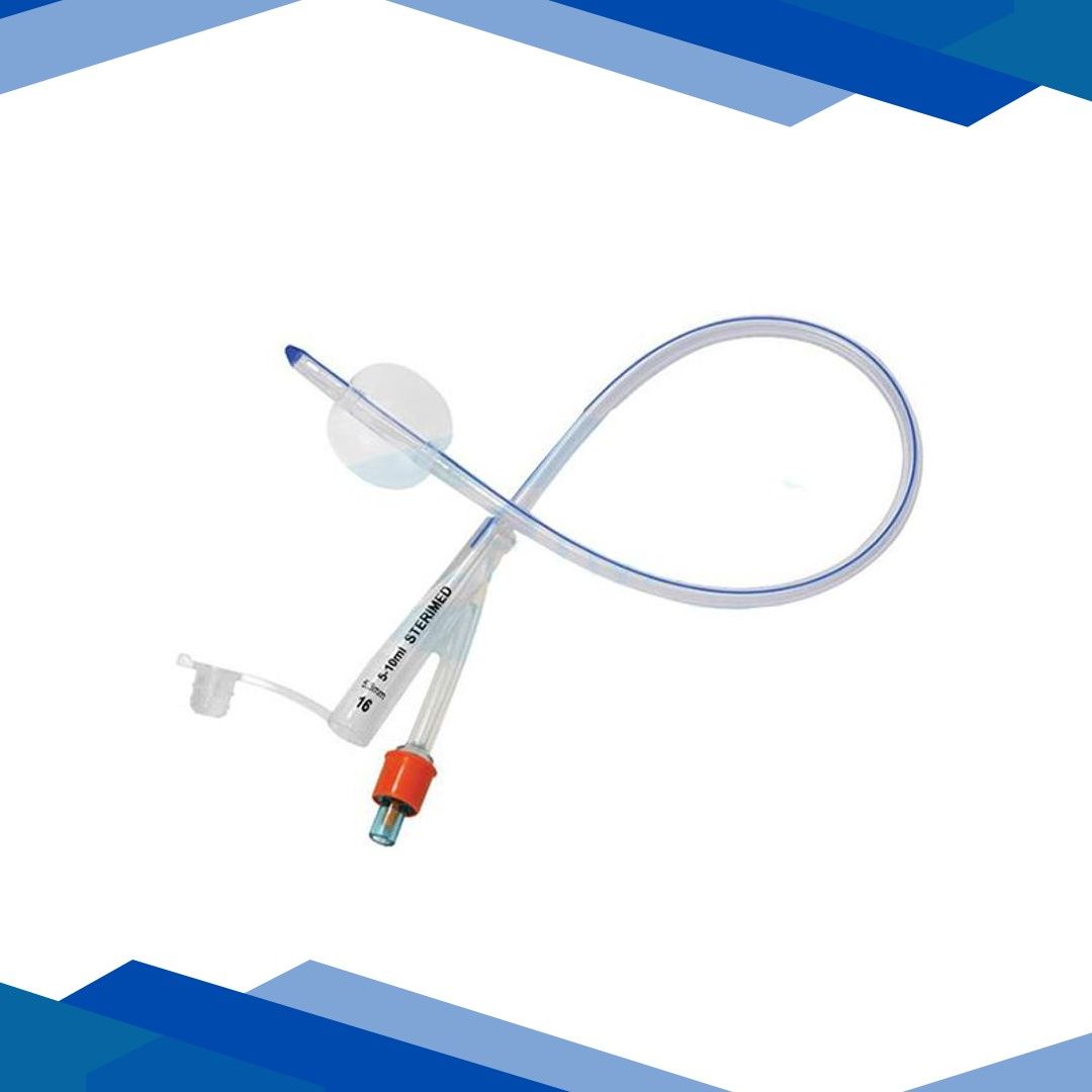Sterimed 2 Way Silicon Foley Catheter (SMD 517) (FR – 10) 1’s