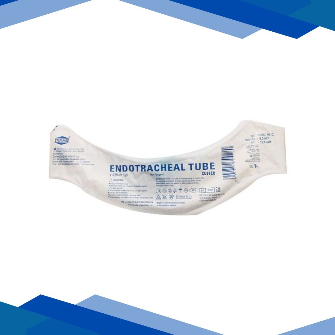 Sterimed Endotracheal Tube Cuffed (SMD 701C)8.5mm 1’s